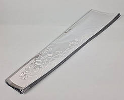 Упаковка конусна під квіти з металевим ефектом з візерунками (9х21х80) 108 (3) 100 шт/уп. упаковка букетів