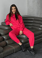 Женский спортивный костюм Staff sa rich red oversize Adwear Жіночий спортивний костюм Staff sa rich red