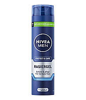 Гель для гоління NIVEA MEN Protect & Gel for Shaving Care (200 мл), захист і догляд за ніжним голінням