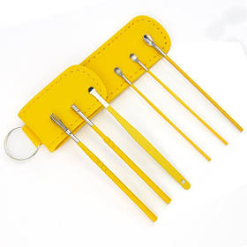 Набір інструментів для чищення вух TOOL SET жовтий 6 шт.