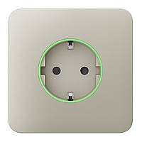 Ajax Передняя панель для встроенной розетки SoloCover for Outlet smart, Jeweler, беспроводной, ivory Vce-e