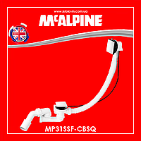 Сифон для ванны автомат квадратный латунь хромированный MP31SSF-CBSQ McALPINE