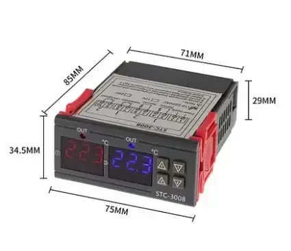Терморегулятор STC 3008 (от -55 до 110°C 220V) (ID#1944831253), цена ...