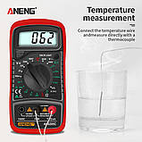 Цифровий мультиметр Aneng AN8205C червоний, фото 4