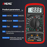 Цифровий мультиметр Aneng AN8205C червоний, фото 5