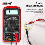 Цифровий мультиметр Aneng AN8205C червоний, фото 6