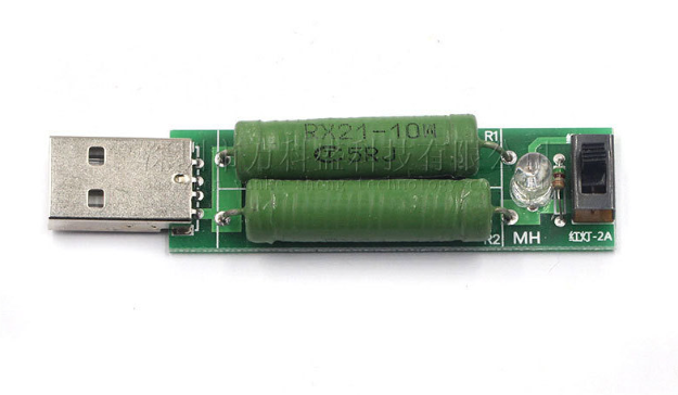 USB-навантажний резистор 2 режими 1 ампер/2 Ампери
