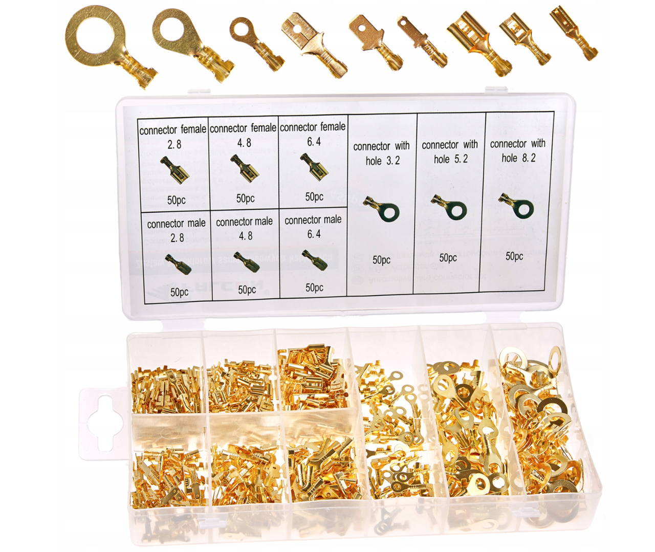 Комплект автомобільних електричних роз'ємів 450 шт. Falcon F01132