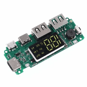 Плата Power bank контроллер Type C, Lightning 5V 2.4A зарядки Li-ion USB, micro-USB