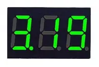 Вольтметр 0,36" DC 2.5-30 В (зелені цифри) дисплей