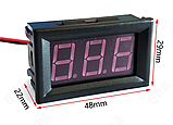 Вольтметр цифровий DC 4,5 — 30 В, 0.56 LED, Червоний, у корпусі, фото 2