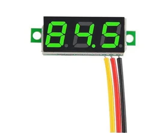 Вольтметр 0,28" DC 0-100 В (зелені цифри) дисплей, фото 1