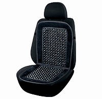 Накидка на сидения массажер круглая косточ. 41,5*89 черная велюр Elegant EL 100 658 (1шт)