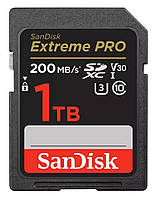 SanDisk Карта памяти SD 1TB C10 UHS-I U3 R200/W140MB/s Extreme Pro V30 Vce-e То Что Нужно