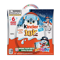 Шоколадні яйця Kinder Joy Holiday Toy Inside 6s 120g