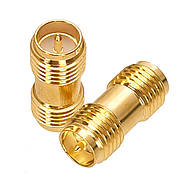 Перехідник антенний RP-SMA Female (мама) з двох сторін, адаптер для подовжувача антени роутера, фото 2