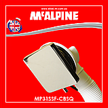 Сифон для ванни автомат квадратний латунь хромований MP31SSF-CBSQ McALPINE, фото 4