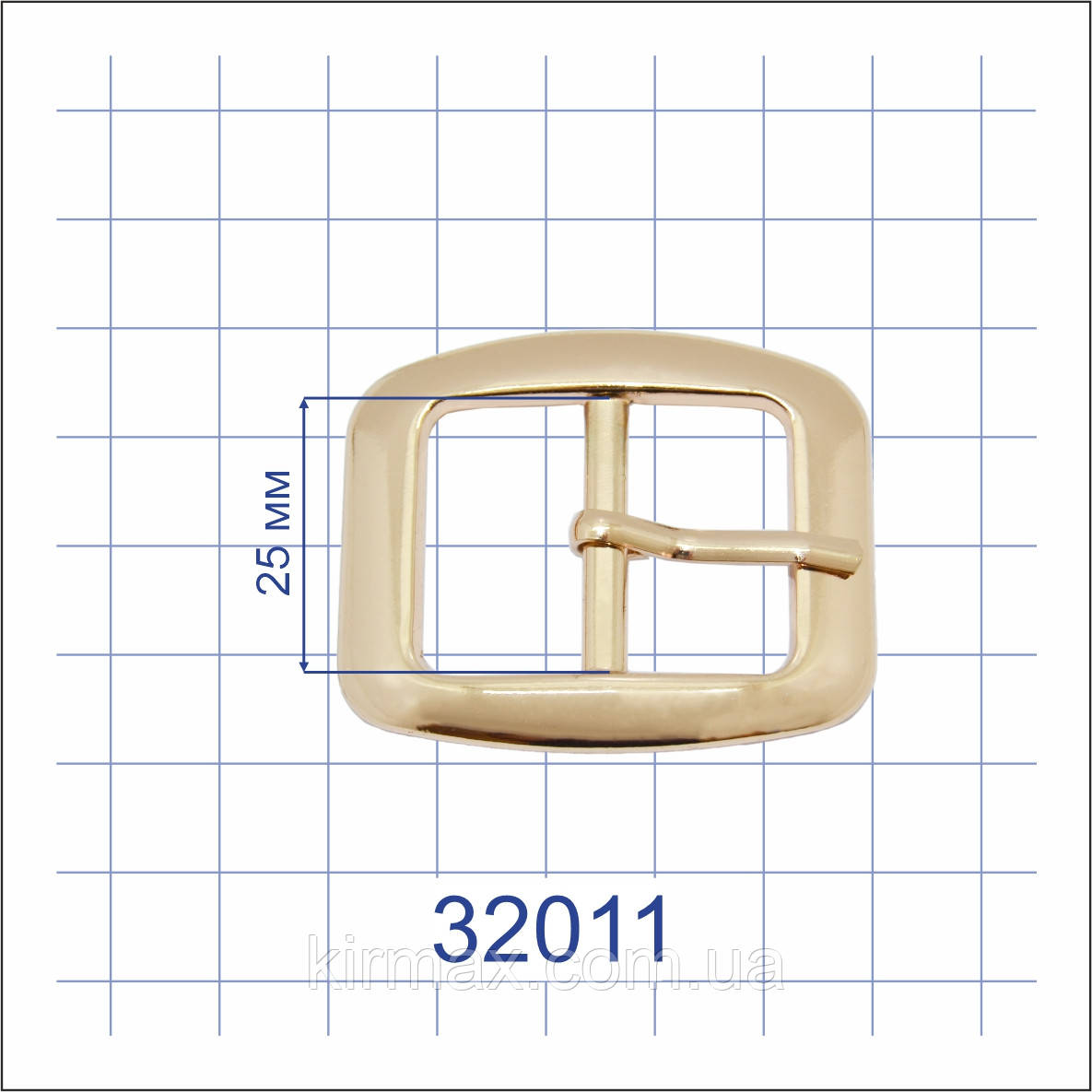 Пряжка 32011 золото 25мм, фото 1