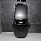 Унітаз підвісний DUSEL CUBIS Black Matt DWHT10201030RВ із сидінням Slim Soft-Close, фото 3