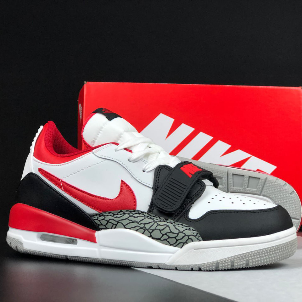 Чоловічі кросівки Nike Jordan Legacy 312 Low стильні молодіжні білі червоні