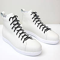 Белые ботинки Зимние кроссовки кеды на меху мужская обувь больших размеров 46 47 48 Rosso Avangard Simple BS