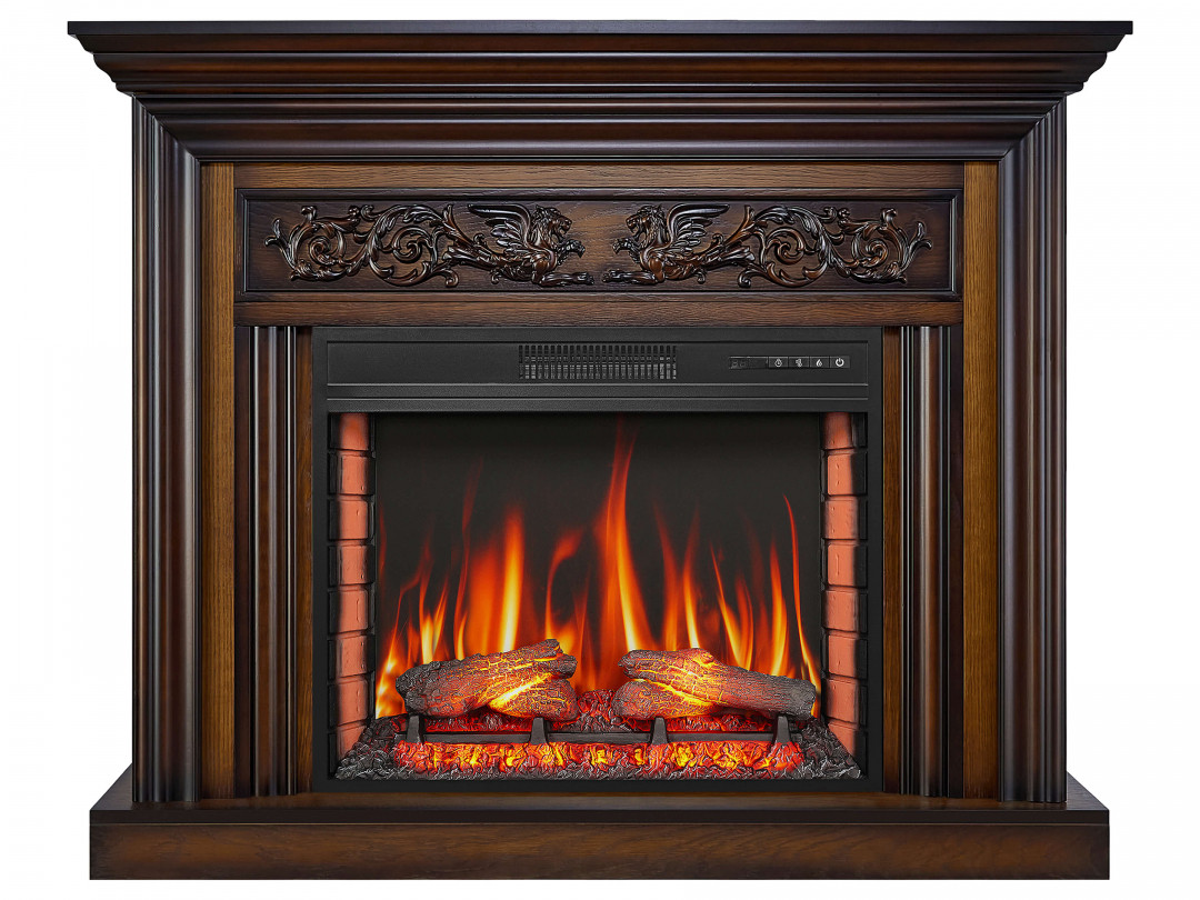 Камінокомплект ArtiFlame Monferrato AF28S дуб антик (130 х 106 х 33 см) зі звуком
