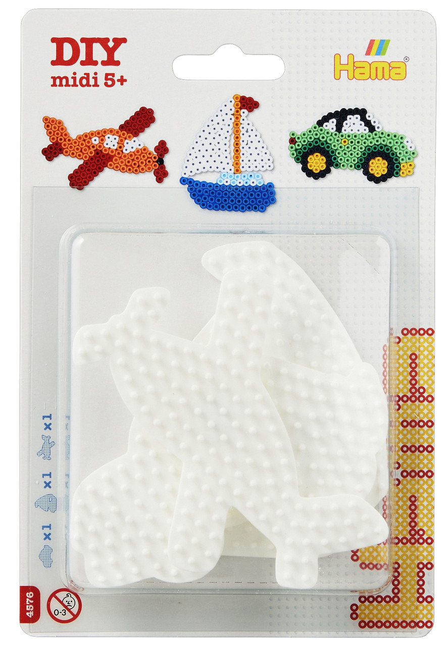 Термомозаїка Hama Набір полів автомобіль 311, вітрильник 333, літак 334 (HM-4576)