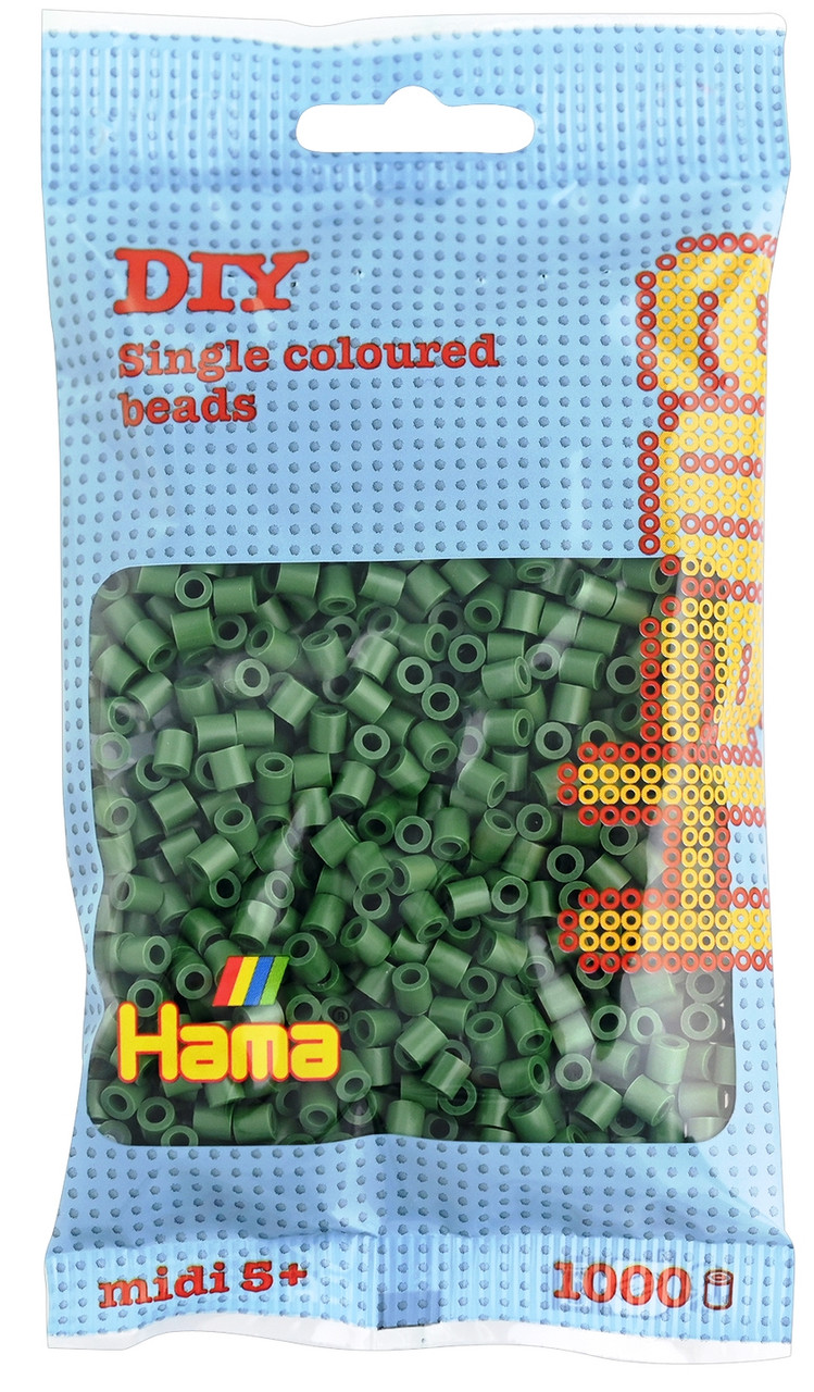Термомозаїка Hama світло-зелені намистин 1000шт 5мм (HM-207-102)