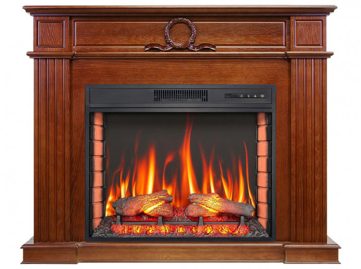 Камінокомплект ArtiFlame Neoclassic AF28S горіх (117.9 х 95.8 х 34.5 см) зі звуком