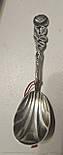 Антикварна посрібна чайна ложка Троянда, фото 2