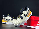 Чоловічі кросівки Nike Jordan Legacy 312 Low молодіжні шкіряні бежеві, фото 4