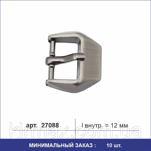 Пряжка 27088 нікель 12мм, фото 1