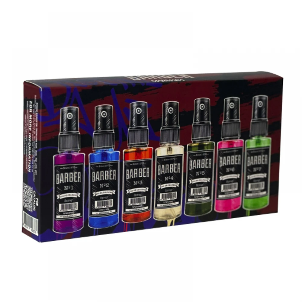 Набір одеколонів Marmara Barber Eau De Cologne Spray 7 х 50 мл
