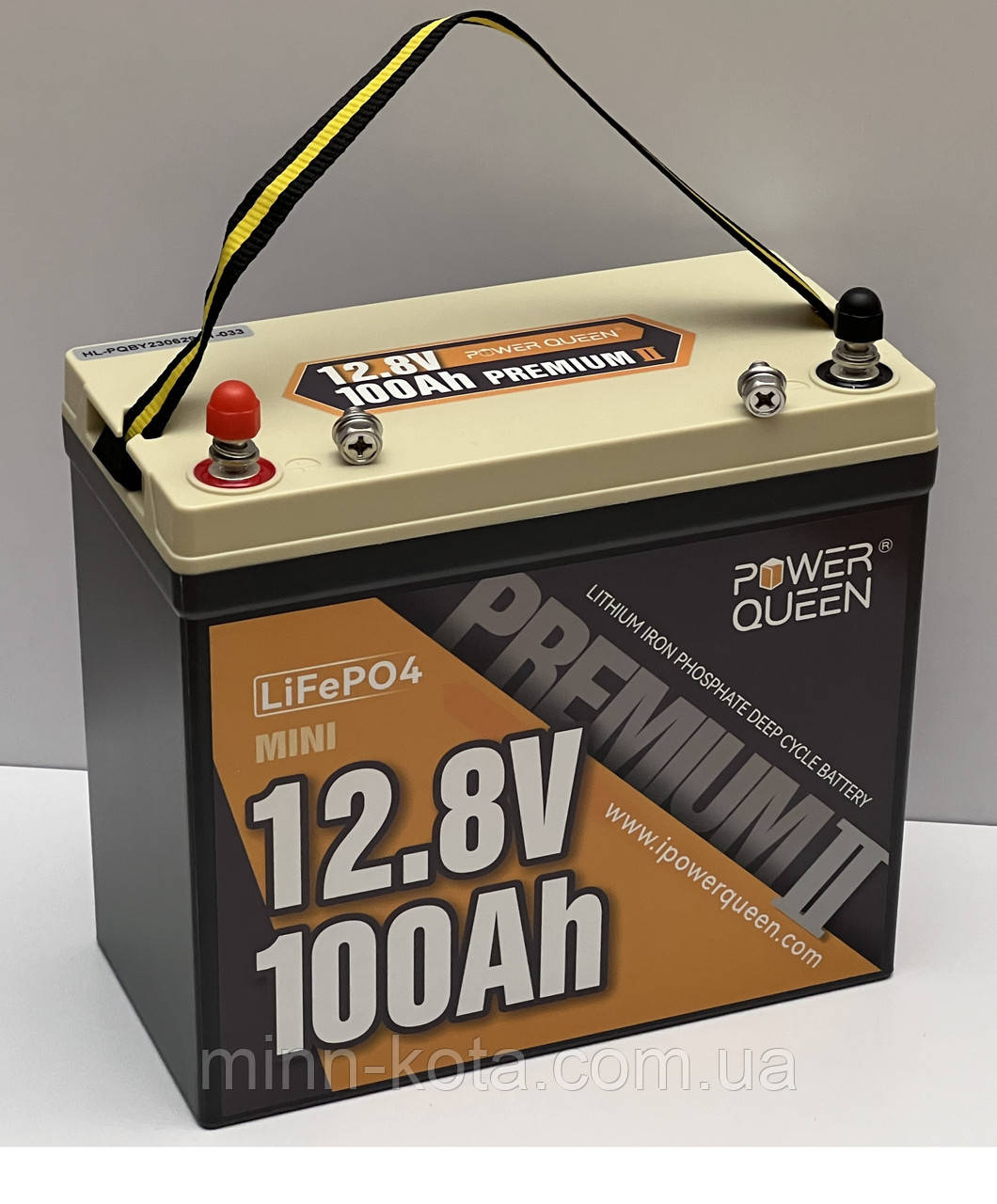 Акумулятор LiFePO4 12 В 100 А Power Queen mini літій залізо фосфатний