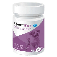 Вітаміни Ефектвет із глюкозаміном для суглобів, зміцнення кісток і зубів собак 100 таблеток