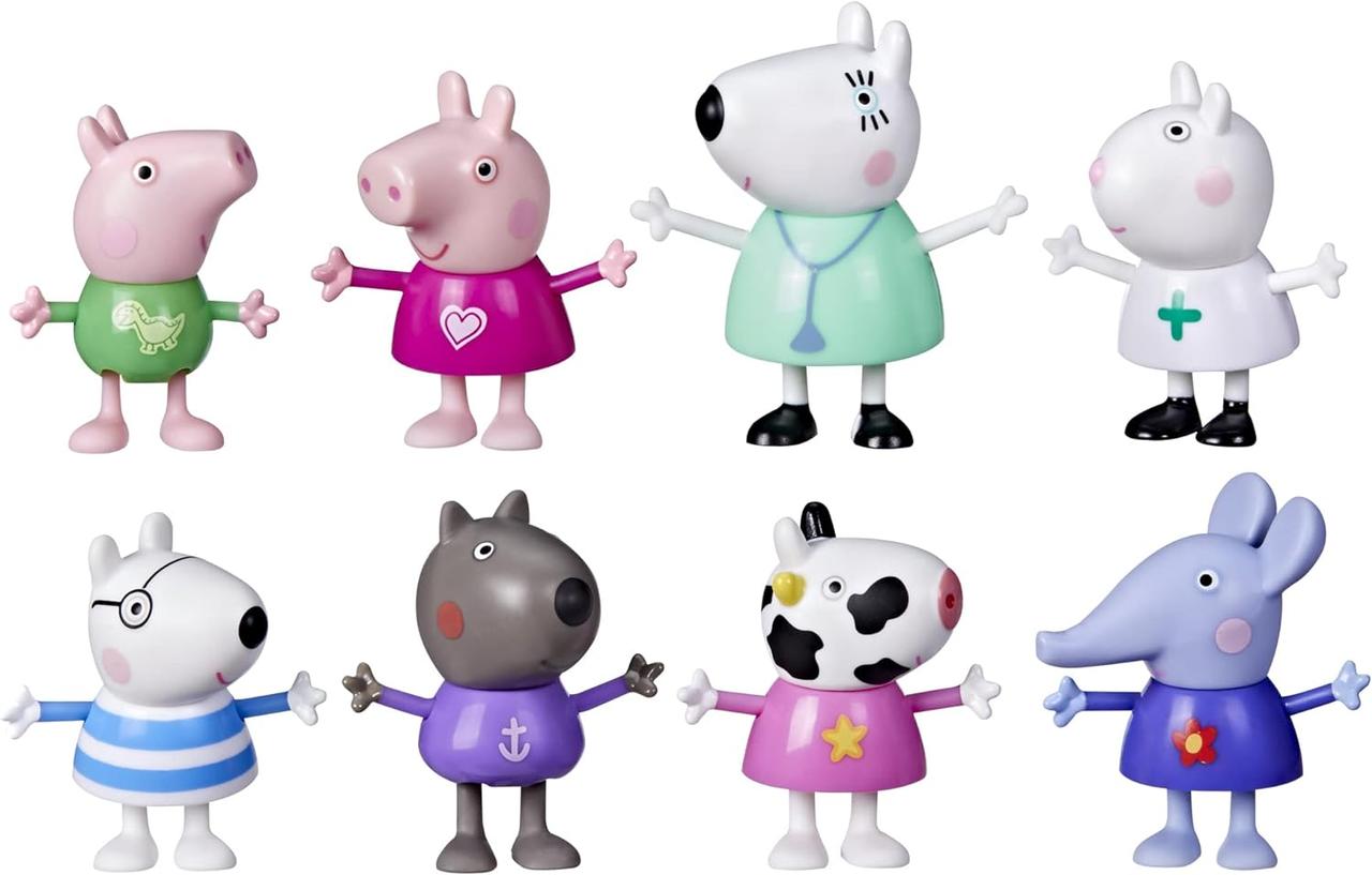 Набір 8 фігурок свинка Пеппа Peppa Pig Dr. Polar Bear Calls On