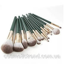 Набір пензлів для макіяжу (комплект/14 шт.), фото 5