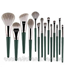 Набір пензлів для макіяжу (комплект/14 шт.), фото 2