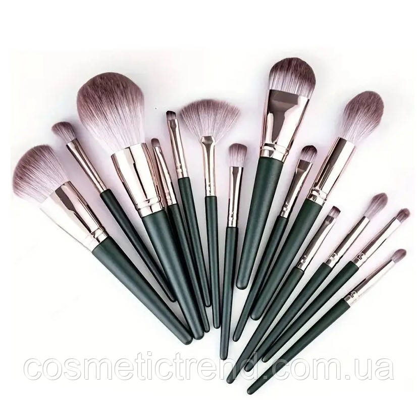 Набір пензлів для макіяжу (комплект/14 шт.)