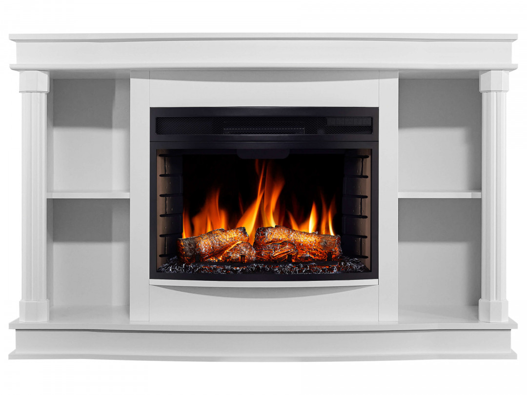 Камінокомплект ArtiFlame Brittany AF25 білий б'янко (140 х 89.3 х 39.5 см) зі звуком