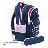 Шкільний рюкзак ортопедичний з пеналом для дівчинки першокласниці 1 2 3 клас 7-8-9 років, портфель ранець в школу, фото 5