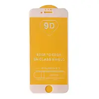 Захисне скло 9D для iPhone 6 / 6S White