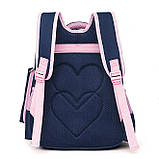 Шкільний рюкзак ортопедичний з пеналом для дівчинки першокласниці 1 2 3 клас 7-8-9 років, портфель ранець в школу, фото 2