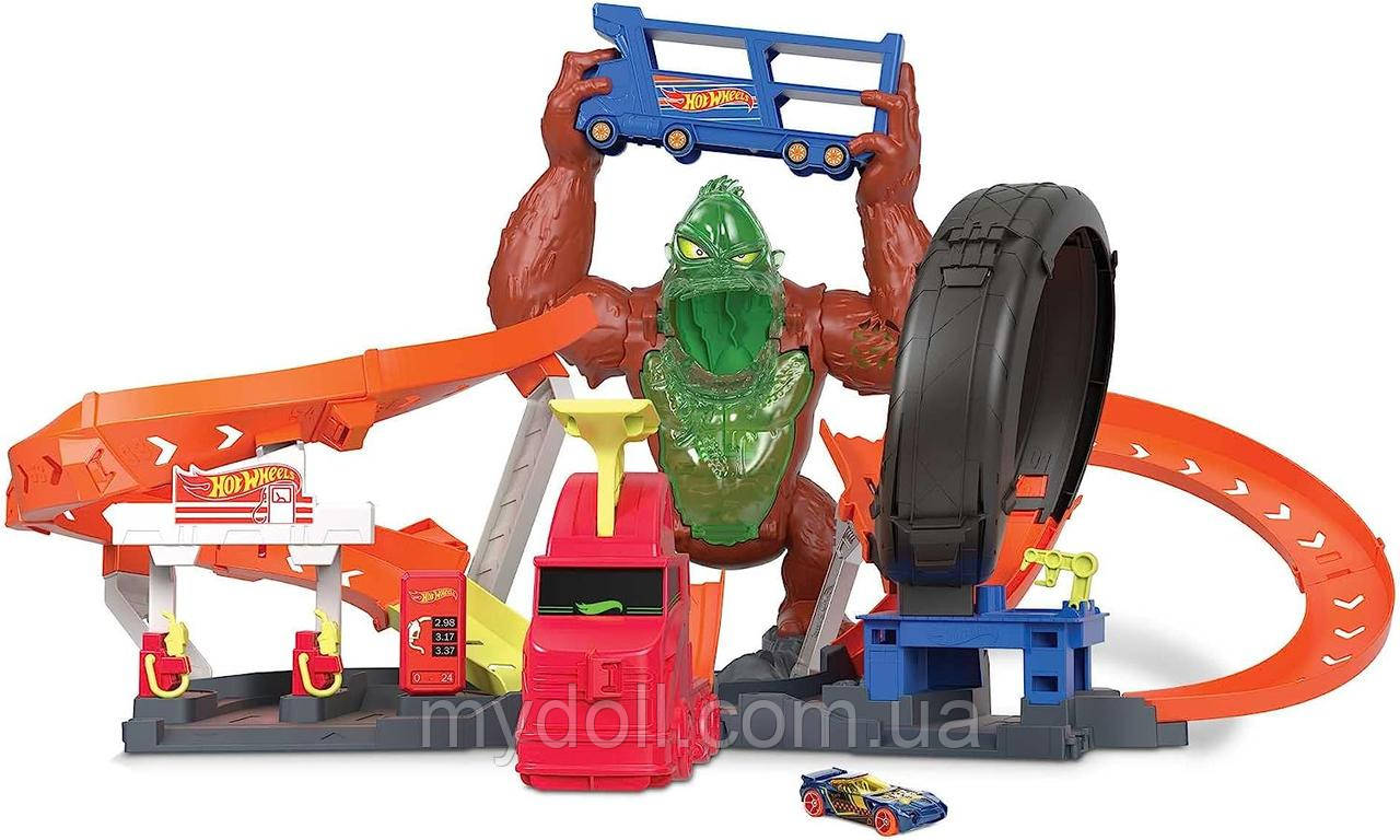 Трек Хот Вілс Напад токсичної горили Hot Wheels Toxic Gorilla Slam Track GTT94 HBY95 Mattel Оригінал