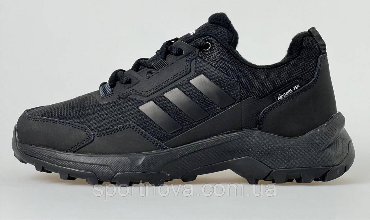Чоловічі кросівки Adidas Gore-tex ТЕРМО осінь/зима водовідштовхувальна тканина чорний р. 41, 42, 45