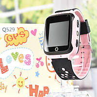 Smart Baby Watch Q529 Детские Смарт Часы Q529 с GPS Pink