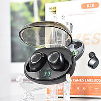 AirDots K20 вакуумні Бездротові сенсорні навушники з мікрофоном Black