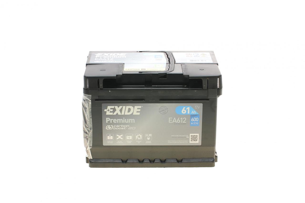 Акумулятор Exide Premium 61Ah 600A (0) R+