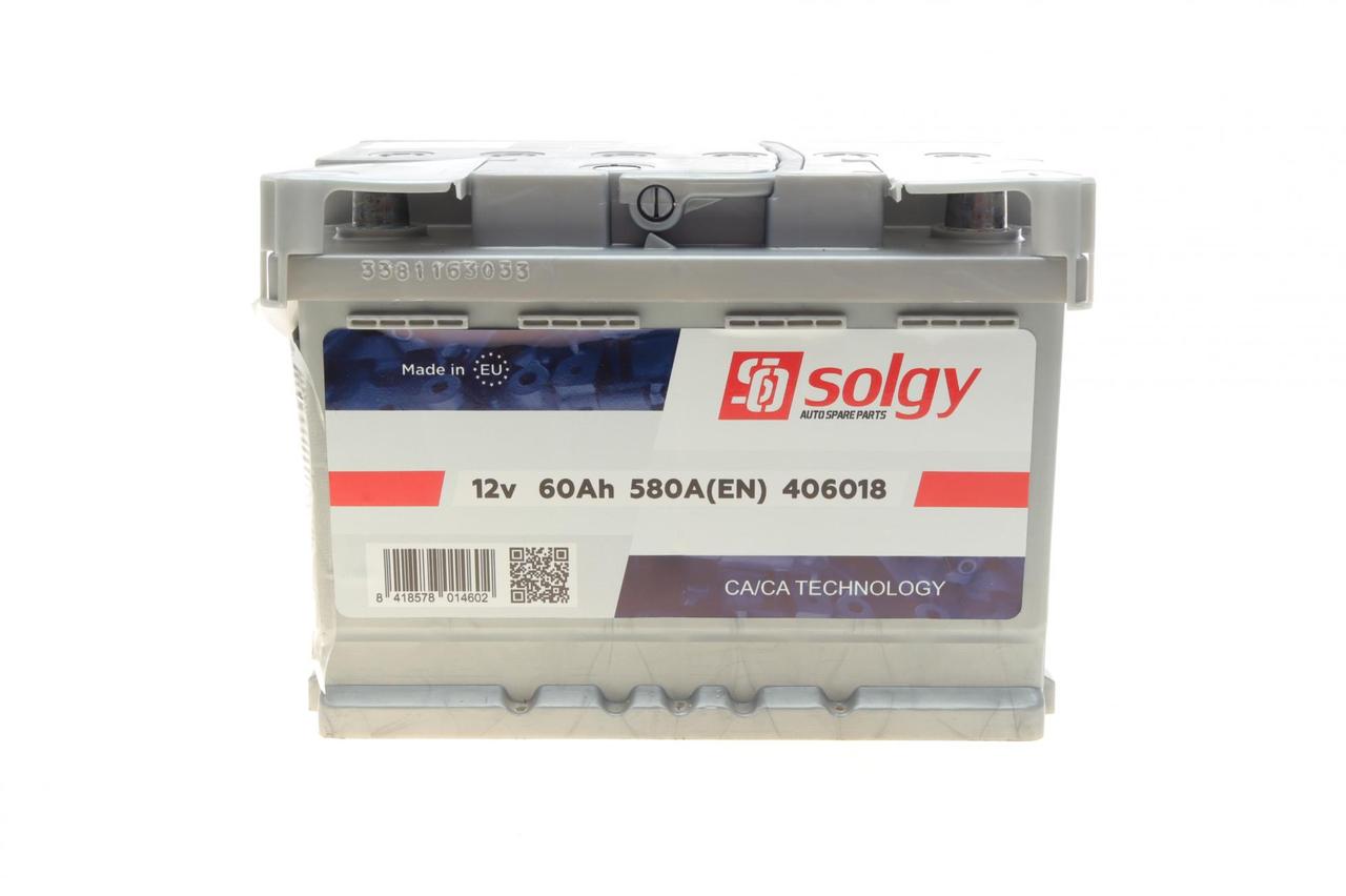 Акумулятор Solgy 60Ah 580A (0) R+