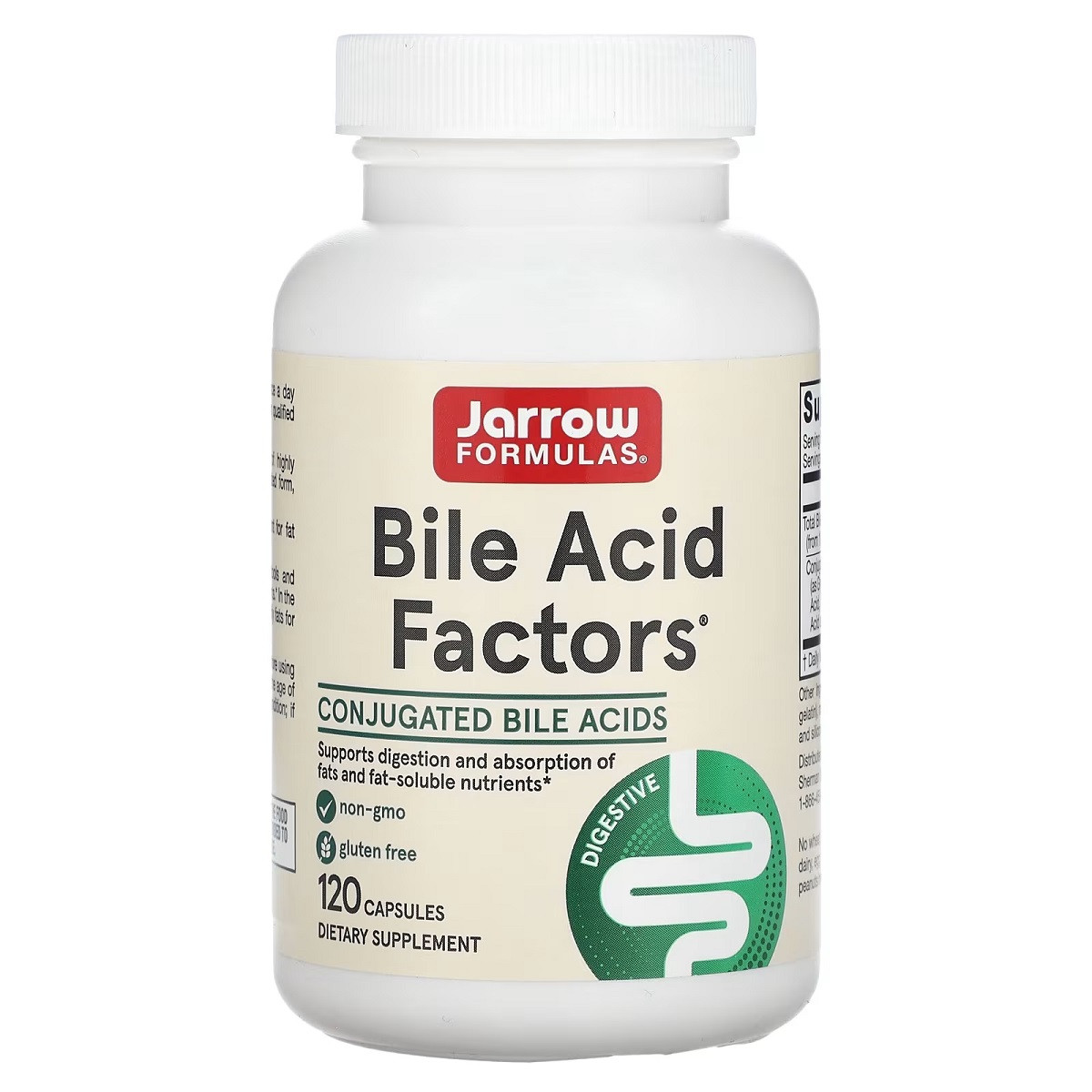 Жовчні кислоти, Bile Acid Factors, Jarrow Formula, 120 капсул